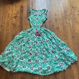 Floral Green Maxi Dress